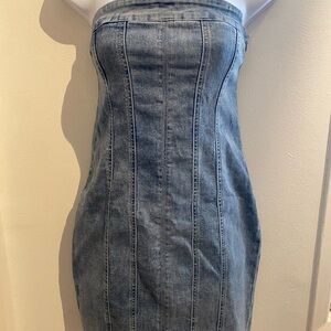 Princess Polly Denim Strapless Dress